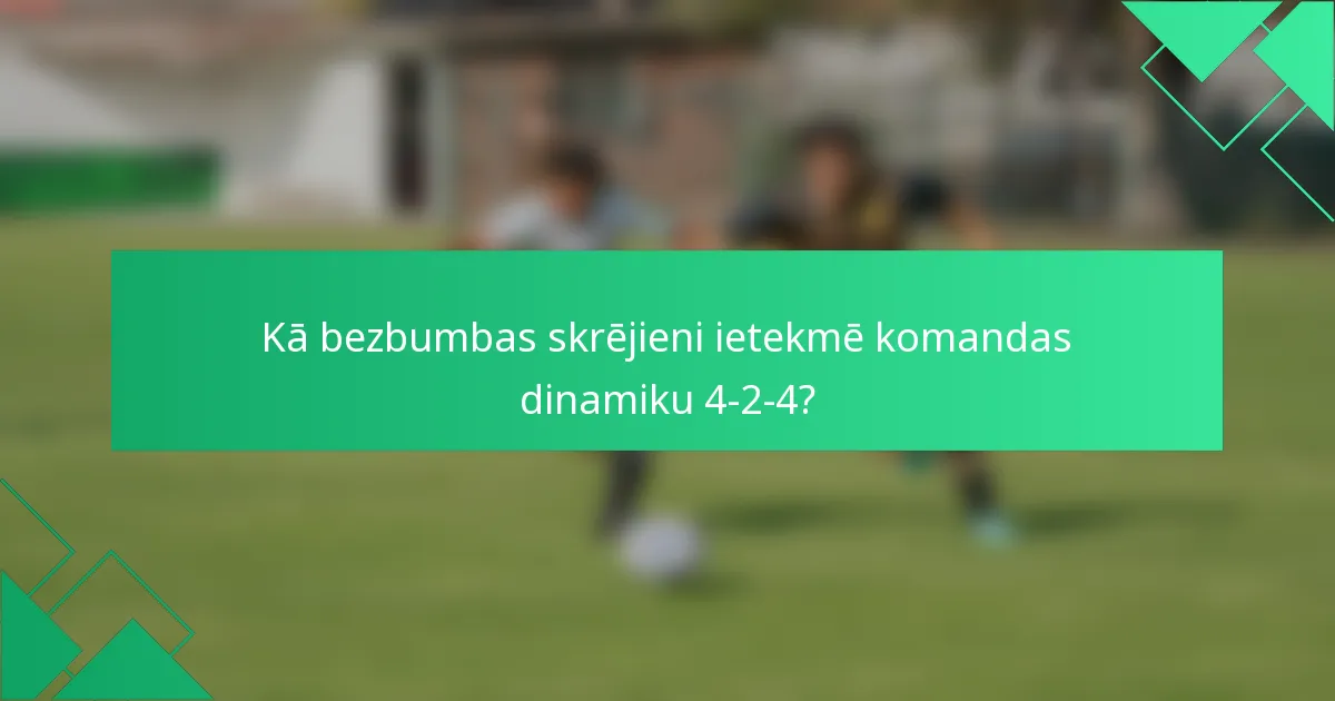 Kā bezbumbas skrējieni ietekmē komandas dinamiku 4-2-4?